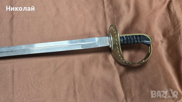 Огромен европейски палаш,сабя, шпага 19ти век 110см дължина, снимка 4 - Антикварни и старинни предмети - 53939410
