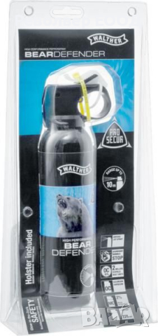 Лютив спрей за мечки ProSecur Bear Defender Walther – 225 ml, снимка 1 - Оборудване и аксесоари за оръжия - 45032352