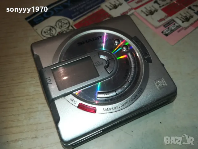 SHARP MINI DISC-MADE IN JAPAN-ВНОС FRANCE 0109241041, снимка 2 - Ресийвъри, усилватели, смесителни пултове - 47089909