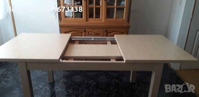 Разтегателна трапезна маса, снимка 2 - Маси - 53945629