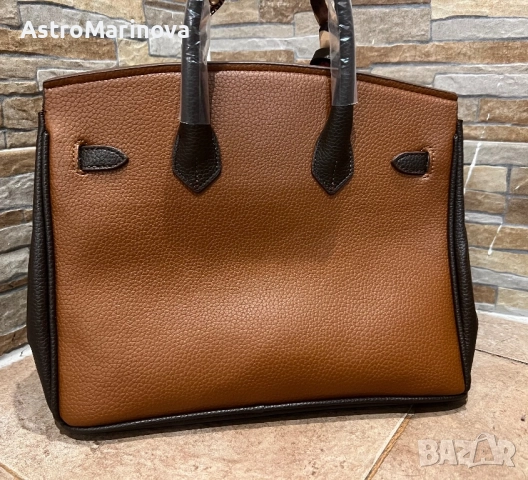 Елегантна дамска чанта в стил Hermès , снимка 2 - Чанти - 52566452