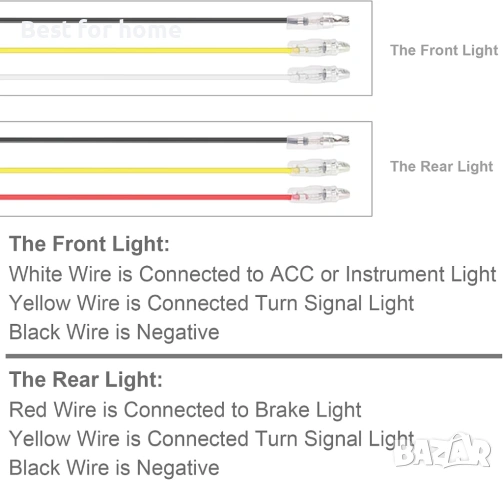 Kinstecks ​​[Нова версия] 4 бр. Мотоциклетни мигачи, мигачи за мотоциклет, дневни светлини, снимка 6 - Части - 53659157