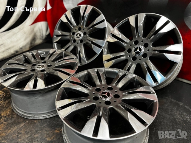 Оригинални алуминиеви джанти за Мерцедес (Mercedes), 18 цола, 5x112, снимка 2 - Гуми и джанти - 53621793
