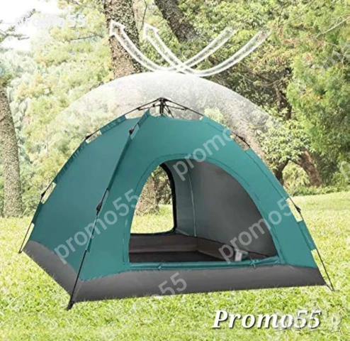 Автоматична палатка за къмпинг, палатка за 2-3 души 200х150х110см., снимка 3 - Палатки - 51390968
