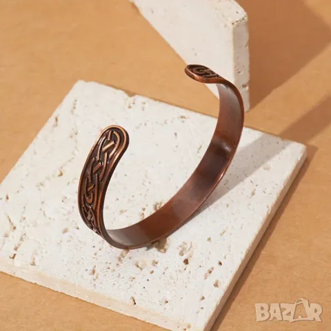 Медна магнитна гривна, снимка 5 - Гривни - 49745287