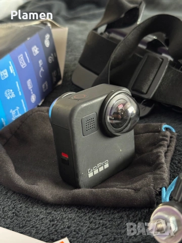 Gopro max 360+invisible stick, снимка 4 - Камери - 53934975