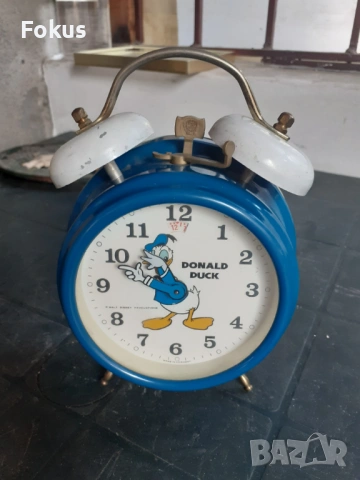 Анимиран часовник будилник Donald Duck Walt Disney Germany