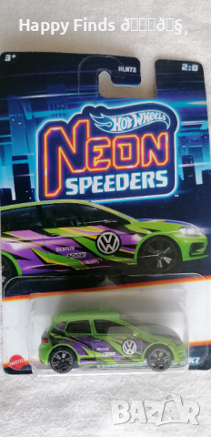 💕🧸Hot Wheels Volkswagen Golf MK7 NEON SPEEDERS