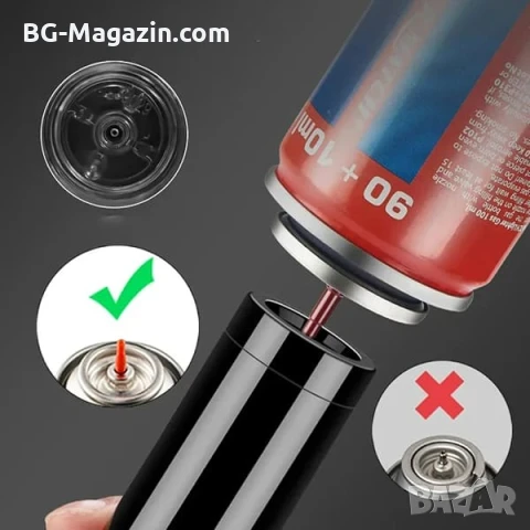 Мощна професионална газова горелка за запояване барбекю злато сребро мед запалка готвене наргиле, снимка 4 - Запалки - 51050113