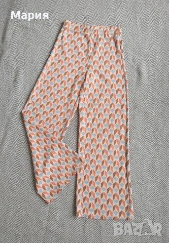 Pull&Bear широк панталон с принт, снимка 2 - Панталони - 54088452