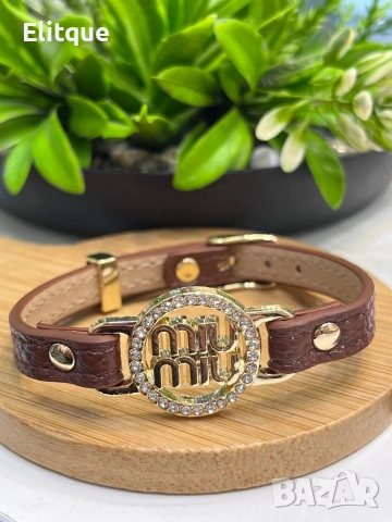 гривни от естествена кожа prada miu miu ysl saint laurent , снимка 9 - Гривни - 52907706