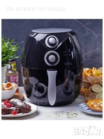 Фритюрник с горещ въздух Air Fryer Voltz/Rosberg V51980C, 1600W, 2.6 литра, 80°C~200°C, Код R212, снимка 5 - Фритюрници - 48494749