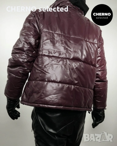 H&M x EDITION BY JOHN BOYEGA 2-в-1 мъжко пуфер яке • елек от еко кожа – лимитирана серия – L•XL, снимка 9 - Якета - 54031813