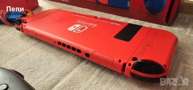 Nintendo Switch - Mario Red & Blue (SPECIAL EDITION) +128GB карта, снимка 5 - Nintendo конзоли - 52985156