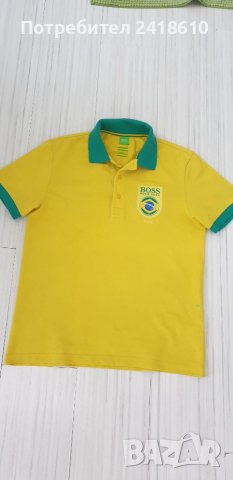 Hugo Boss Paddy Flag Brazil Cotton Modern Fit Mens Size M ОРИГИНАЛНА Тениска!, снимка 10 - Тениски - 46087928