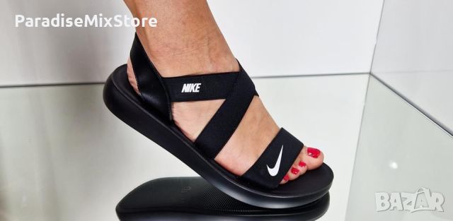 Дамски сандали Nike Реплика ААА+ черни, снимка 3 - Сандали - 46115636