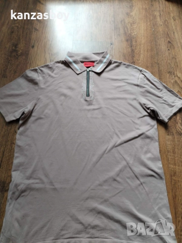 hugo dolmar 213 zip polo - страхотна мъжка тениска SLIM FIT КАТО НОВА ХЛ, снимка 5 - Тениски - 51500955