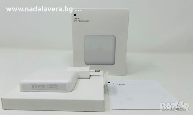  Зарядно Адаптер За Apple MacBook Air, Pro USB C 61W, снимка 3 - Кабели и адаптери - 37530195