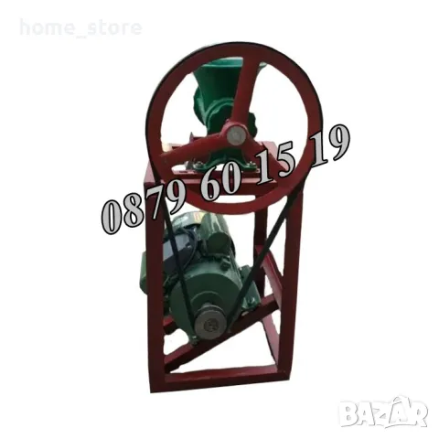 Чугунена месомелачка № 32, с мотор и стойка с решетки и приставки, снимка 2 - Друго търговско оборудване - 47565117