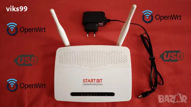 Wi-Fi Рутер Start Bit SBN-WR300 - 300 Mbit/s с USB, снимка 1 - Рутери - 49288963