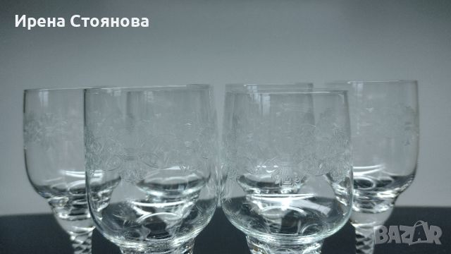 Комплект 6 чаши за ракия, кристалин Bohemia. , снимка 11 - Чаши - 45718775
