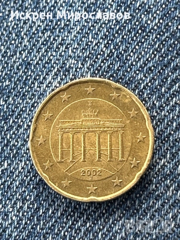 0’20 cent 2002 година , снимка 2 - Колекции - 54177343