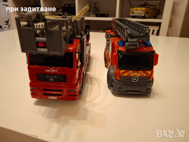 Пожарна Man и Mercedes, Volvo FM бетоновоз, Dickie, големи