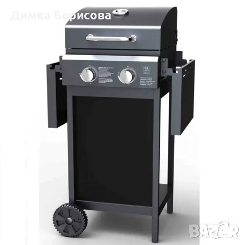 Газово барбекю Muhler с 2 горелки, 2x2.8kW, снимка 3 - Барбекюта - 50286409