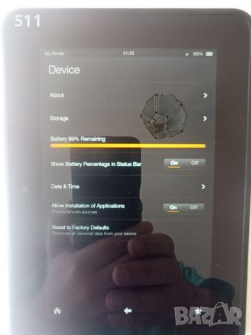Amazon Kindle Fire HD таблет, снимка 9 - Електронни четци - 46362773