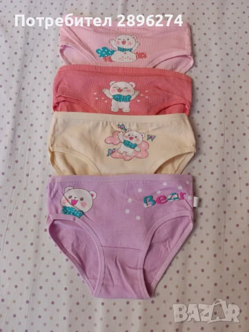 Гащички за момиченца, 5-6 г., снимка 2 - Детско бельо и бански  - 50929839