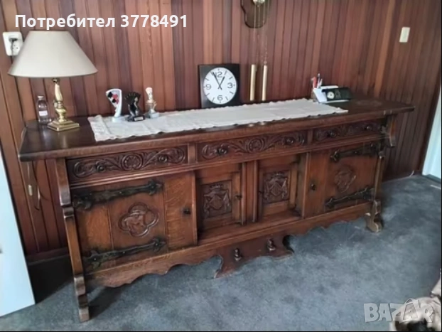 Античен дъбов шкаф на 85г.