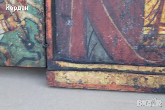 Домашна Българска икона триптих , снимка 14 - Икони - 50071461