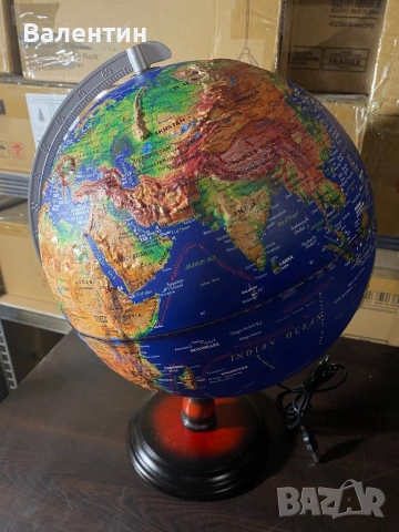 Светещ релефен глобус / настолна лампа 30 см., снимка 12 - Настолни лампи - 53311109