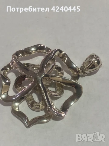 Сребърна висулка, снимка 4 - Колиета, медальони, синджири - 50458237