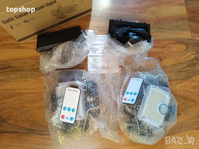 IP65 Соларна лампа с датчик за движение и зареждане + дистанционно, 5м, снимка 6 - Соларни лампи - 50502383