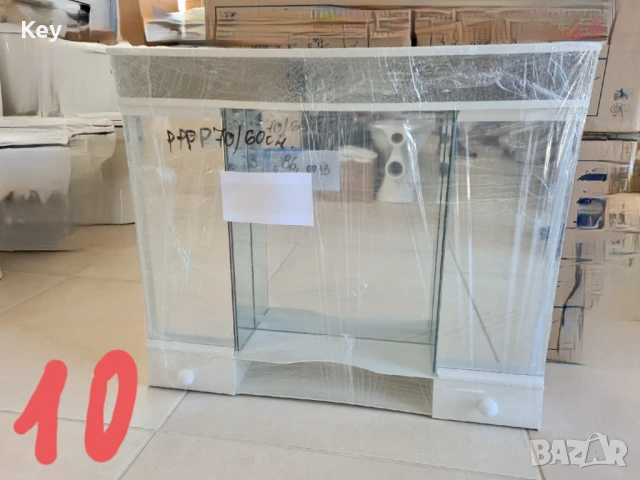 PVC Шкаф за Баня Различни Модели Огледало Водоустойчиви, снимка 9 - Шкафове - 51180180