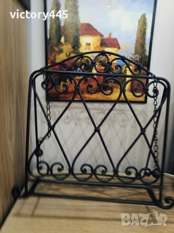 Поставка стойка за книга ковано желязо , снимка 2 - Други стоки за дома - 52584689