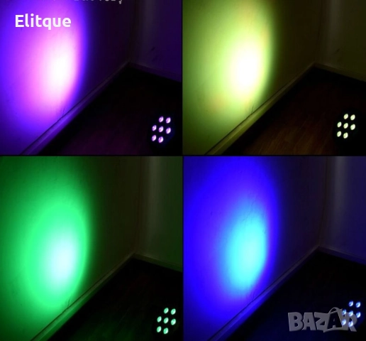 Мини прожектор за сцена и парти с 7 LED светлини TV481, снимка 6 - Други - 52888464