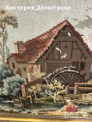 Гоблен "Воденицата" - голям размер, снимка 10 - Гоблени - 50312688