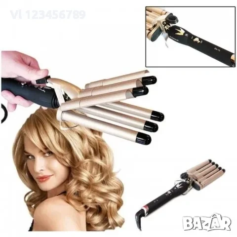 РЕТРО МАША ЗА НАКЪДРЯНЕ НА КОСА С КЕРАМИЧНО ПОКРИТИЕ SONAR SN-15 , снимка 2 - Маши за коса - 53836138