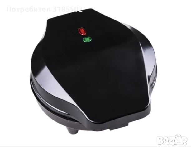 Гофретник Rosberg, 1200W, 5 гнезда, Черен