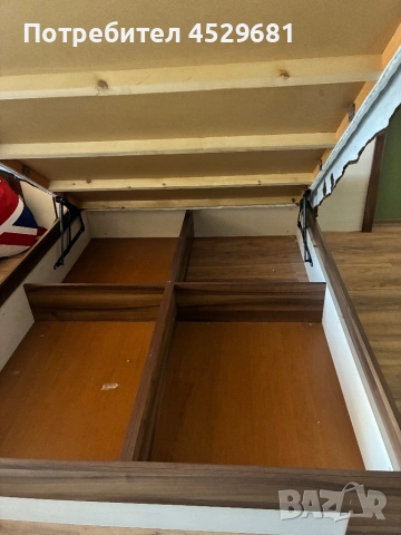 Спалня с матрак и повдигащ механизъм, снимка 5 - Спални и легла - 54243451