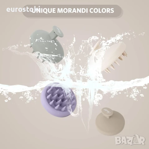 Sndyi Силиконов масажор за глава,  скраб/ексфолиант, мек силиконов скраб за коса, снимка 8 - Масажори - 51344936