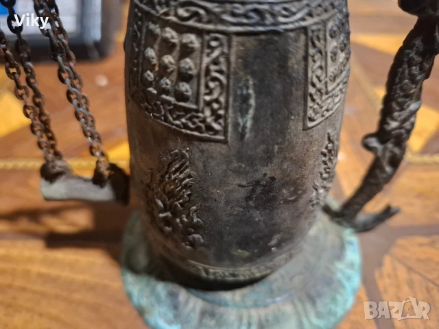 месингов механичен звънец дракон, снимка 3 - Декорация за дома - 51091397