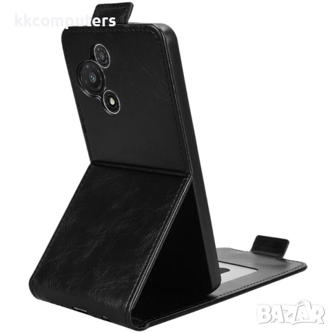 Кожен калъф за TCL 60R 5G - Вертикален флип, Магнитен, Стойка, Держател за карти, Вкл. Протектр, 4 Ц, снимка 5 - Калъфи, кейсове - 52937493