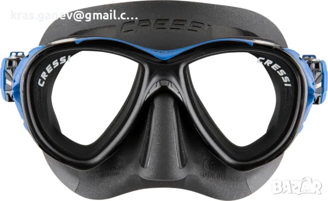 CRESSI Унисекс маска за гмуркане Naxos за възрастни против замъгляване, снимка 4 - Други спортове - 50082847