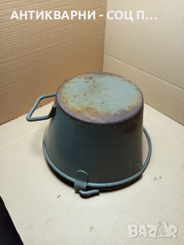 Соц Стар Метален Съд За Въглища., снимка 5 - Антикварни и старинни предмети - 50011706