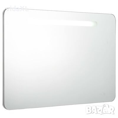vidaXL LED шкаф с огледало за баня, 80x9,5x55 см(SKU:285120, снимка 1 - Огледала - 45145690
