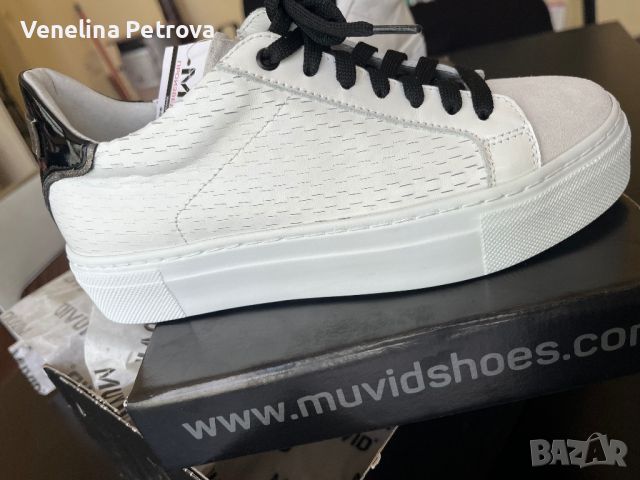 Дамски кецове естествена кожа MUVID Shoes, снимка 2 - Маратонки - 46703256