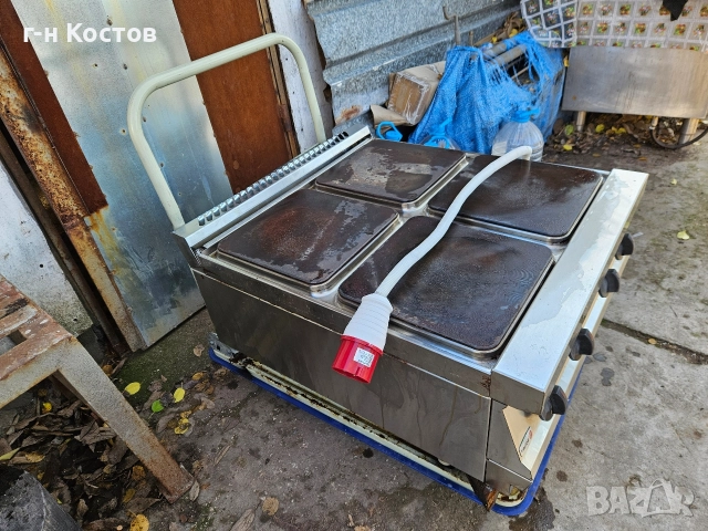 Котлон 4-ка настолен професионален трифазен със квадратни плочи , снимка 8 - Обзавеждане на кухня - 52738551